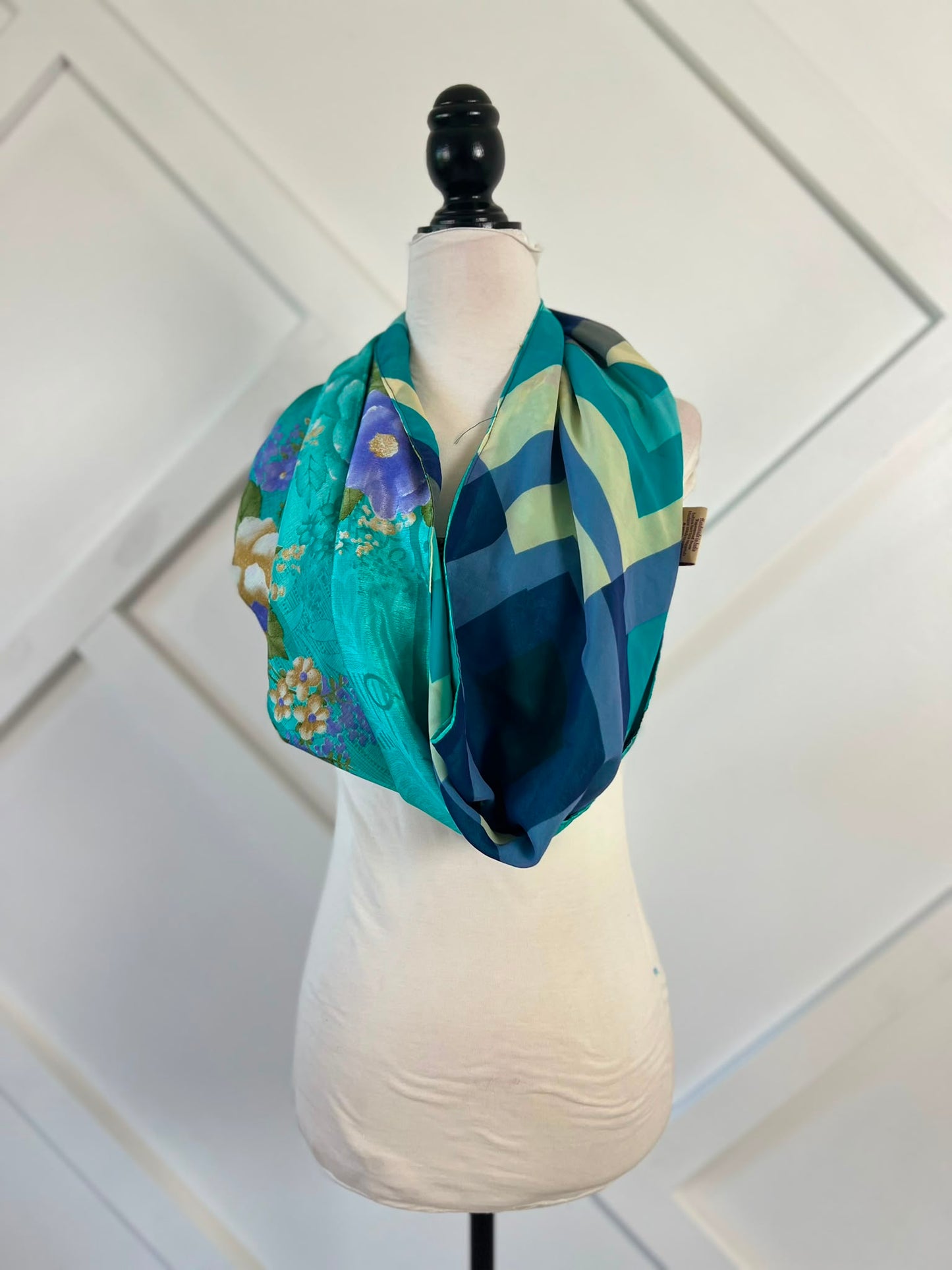 40 inch Reversible Infinity Scarf (short)-121