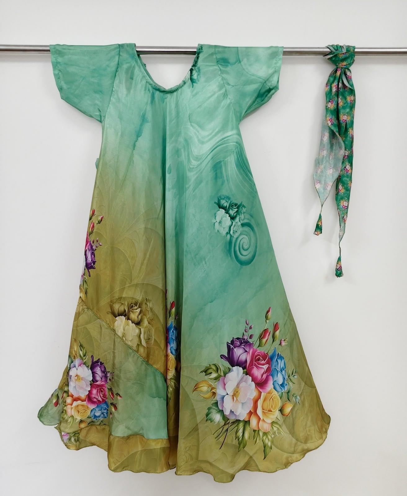 Karen.J-Digital print Plus Sima Dress-Dispatch Payment