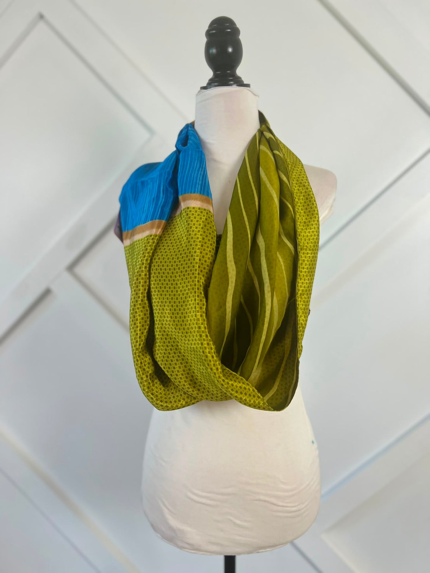 40 inch Reversible Infinity Scarf (short)-077