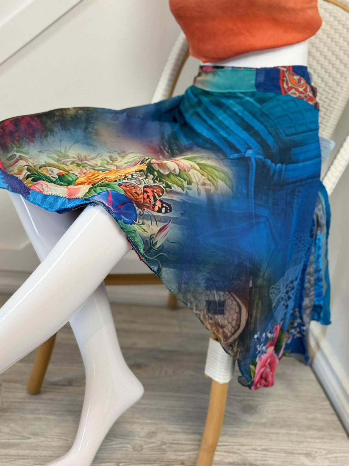 Digital print Premium XL mini skirt-112
