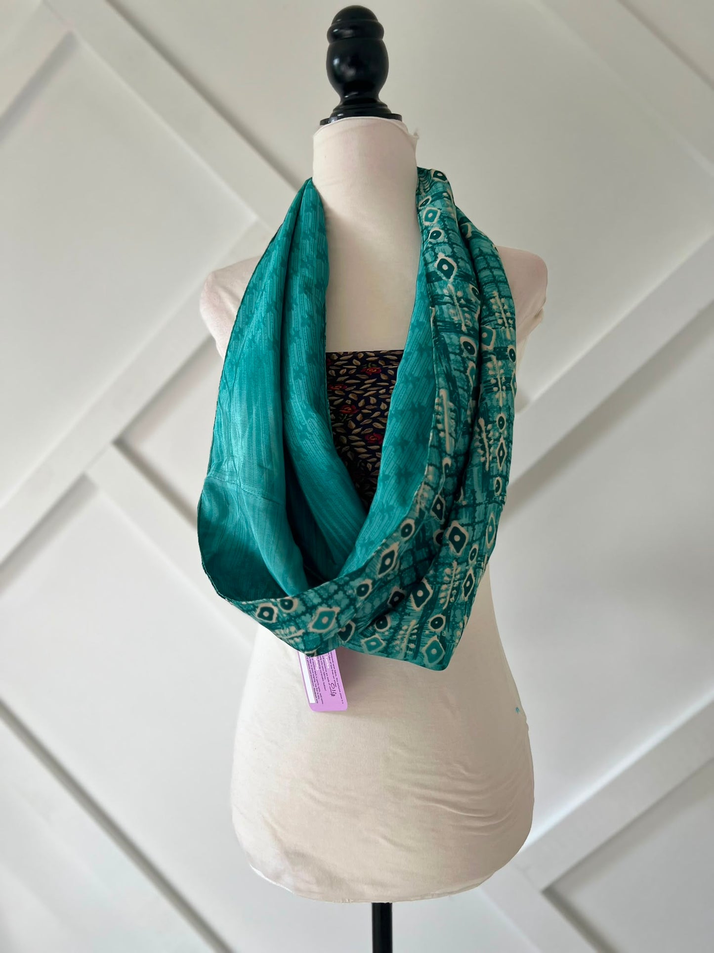 40 inch Reversible Infinity Scarf (short)-014