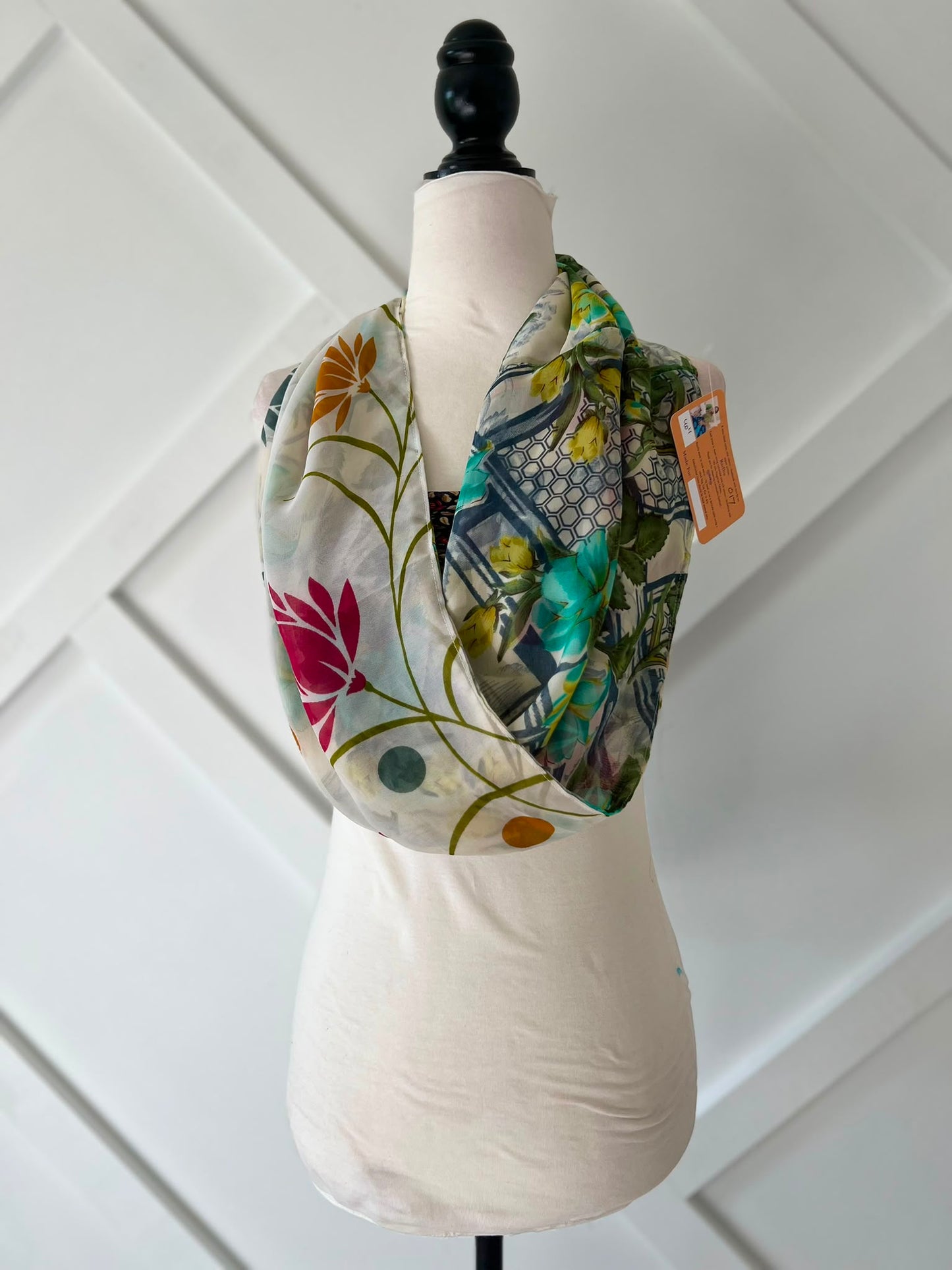 40 inch Reversible Infinity Scarf (short)-017