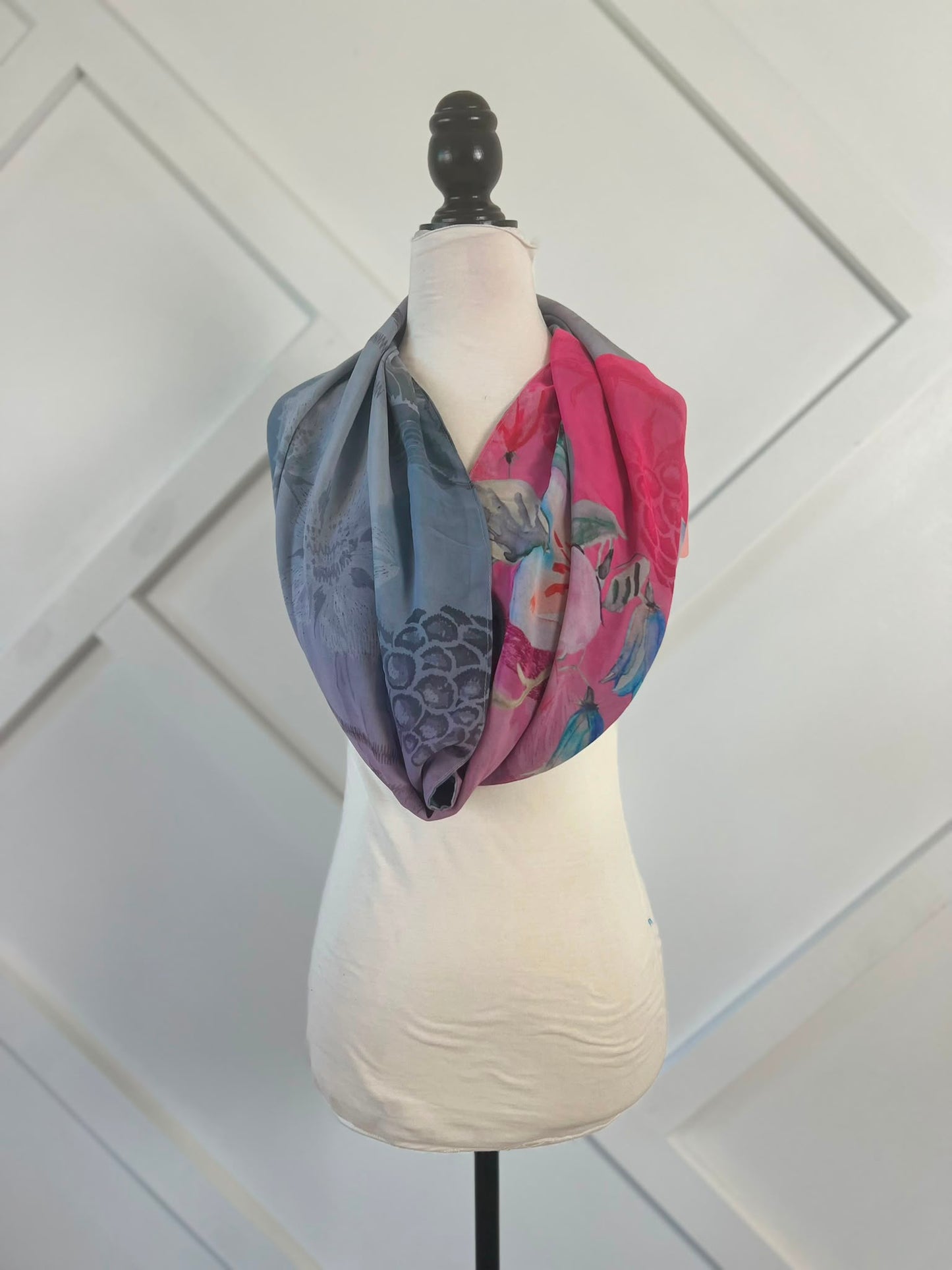 40 inch Reversible Infinity Scarf (short)-072