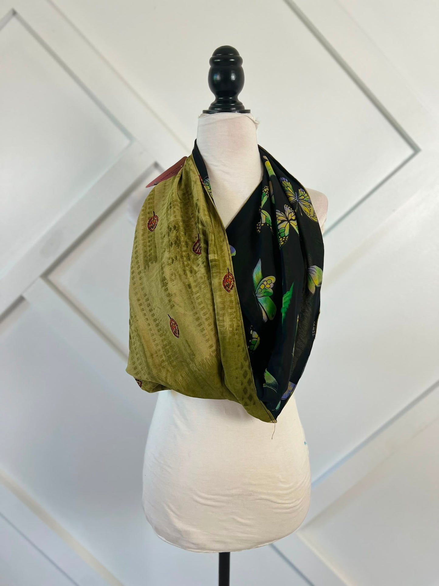 40 inch Reversible Infinity Scarf (short)-114