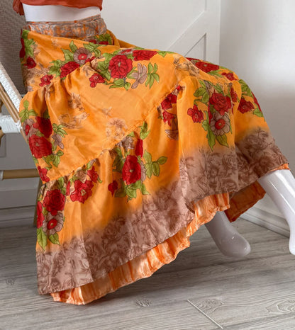 Premium Regular Ankle Drawstring Skaya Tiered Skirt-141