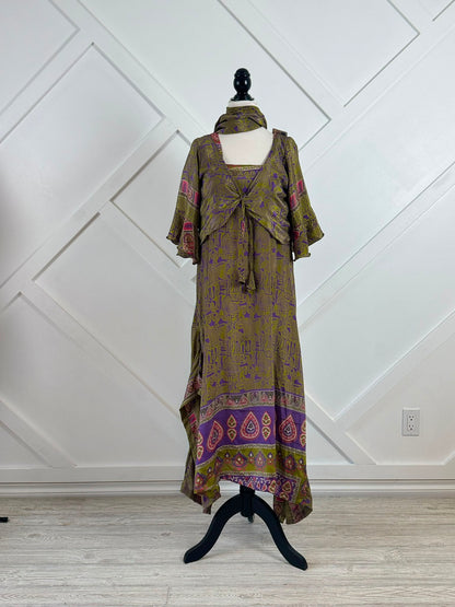 Sarah.B-Petite Regular Butterfly choli Tanju (Two piece) dress with scarf proto type