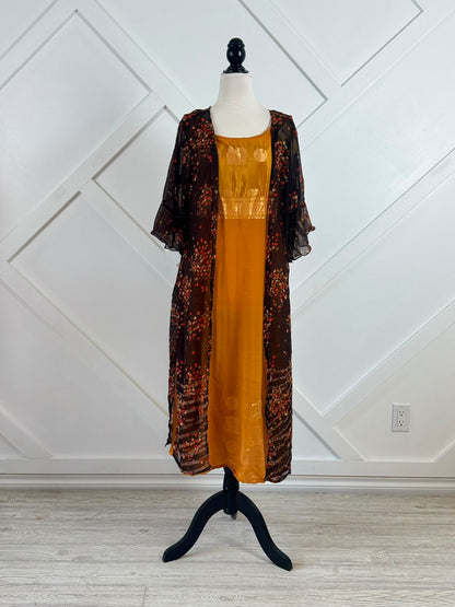 Slim Petite Alima Dress Set with Scarf-L011 proto type