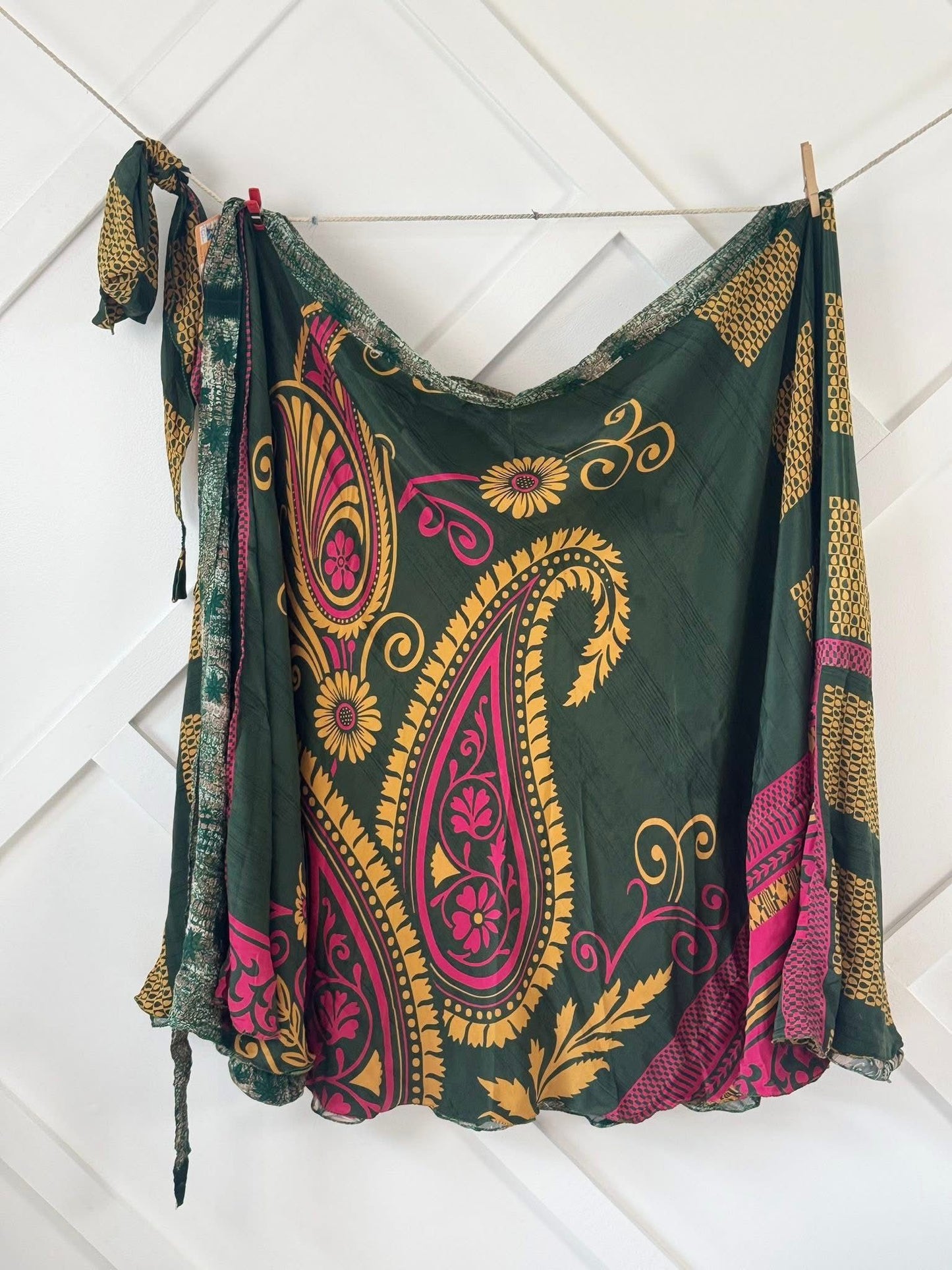 Martha.P-Festive Goddess Skirt with scarf