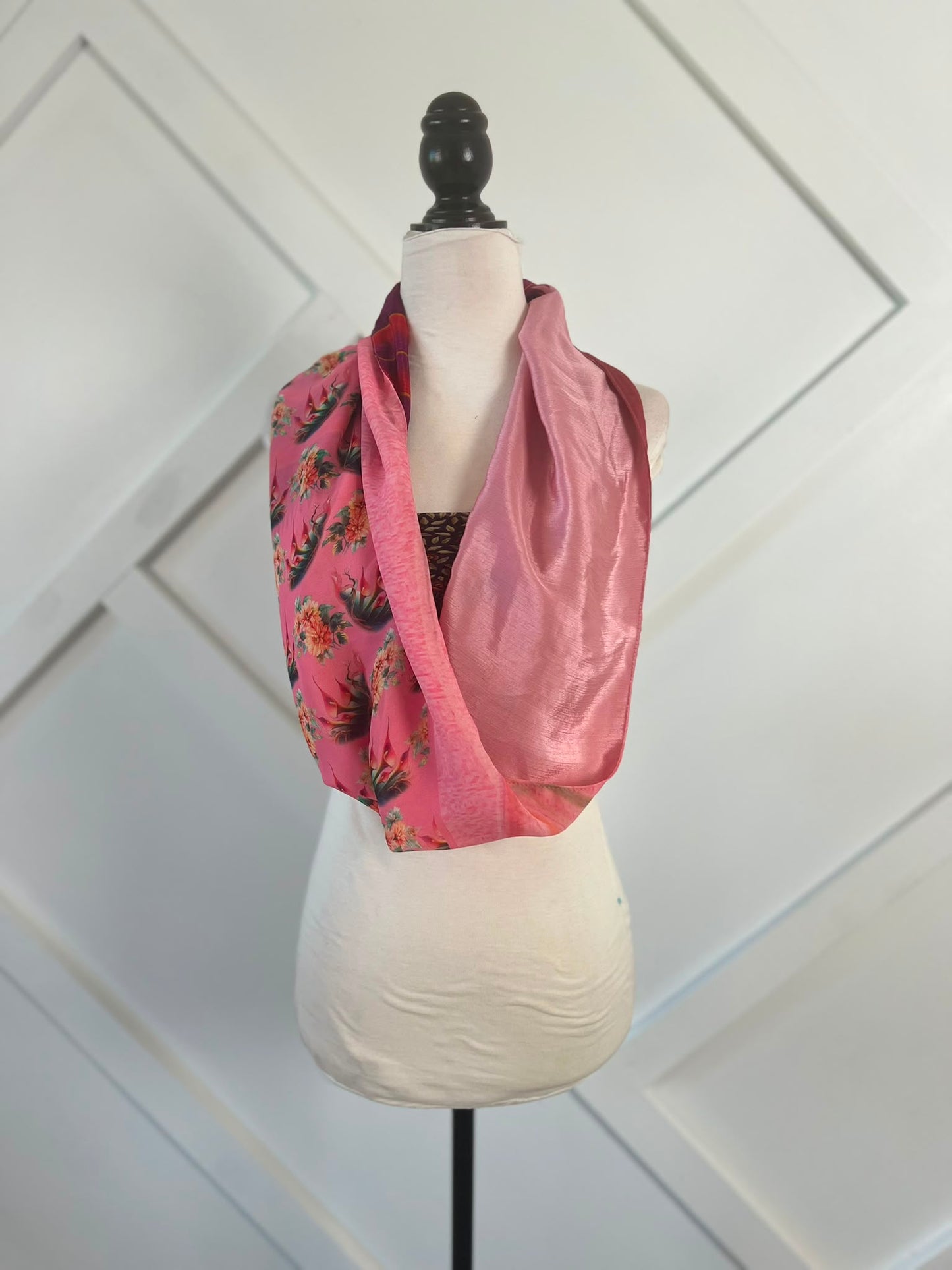 40 inch Reversible Infinity Scarf (short)-083