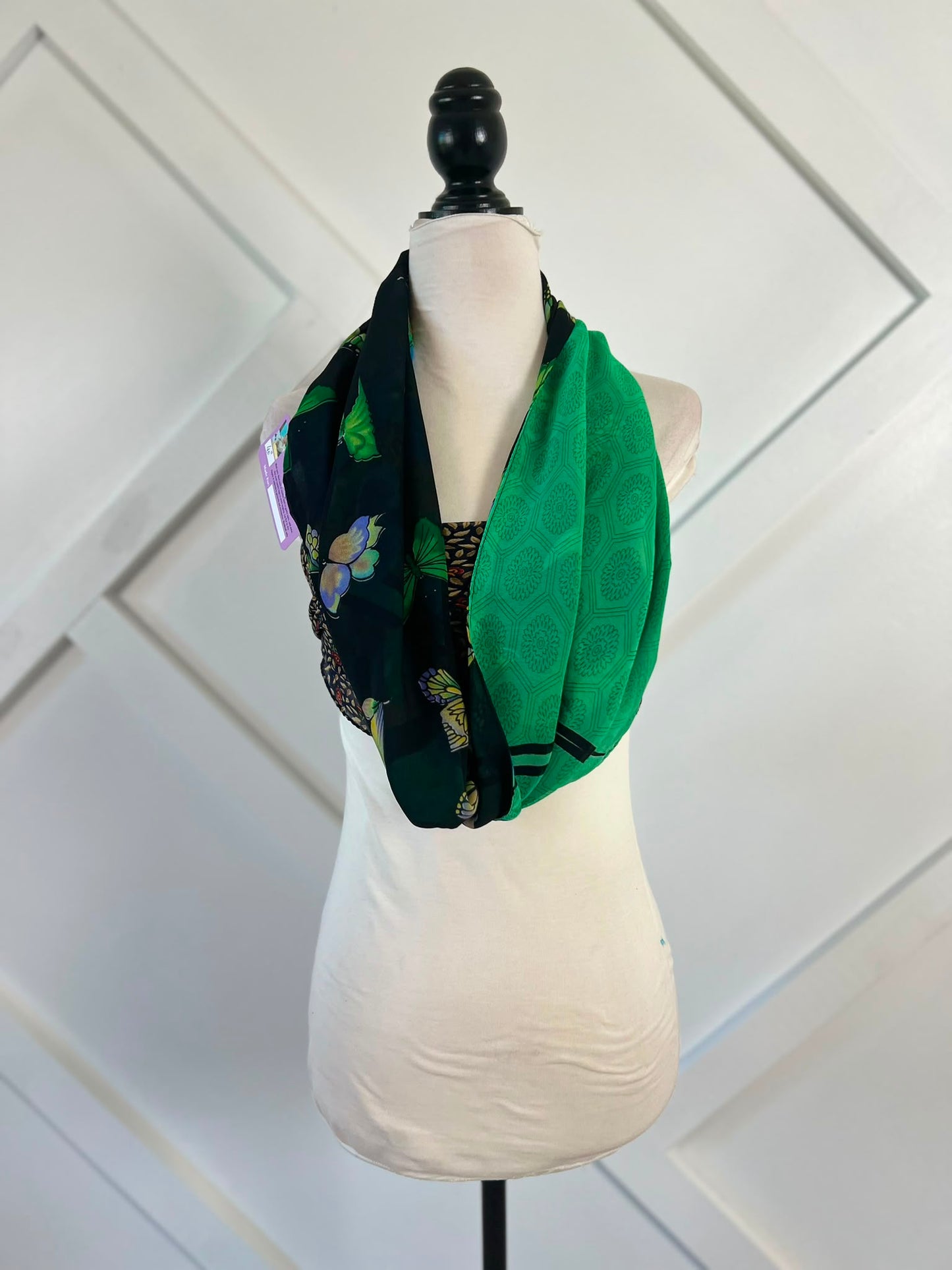 40 inch Reversible Infinity Scarf (short)-112