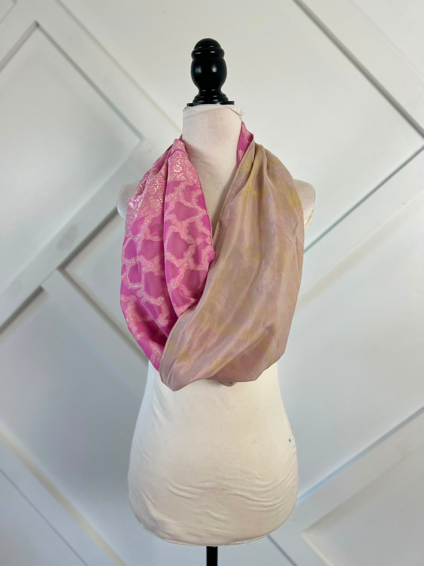 40 inch Reversible Infinity Scarf (short)-116