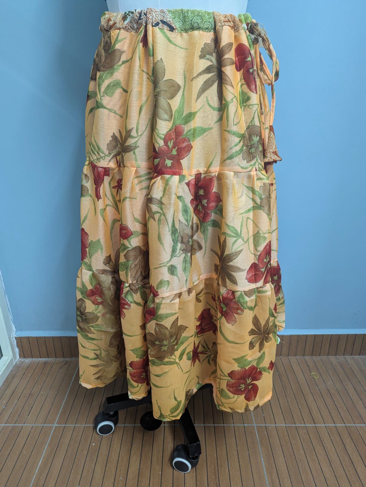 Christine.W-Dispatch payment for Festive Regular Ankle Drawstring Skaya Tiered Skirt