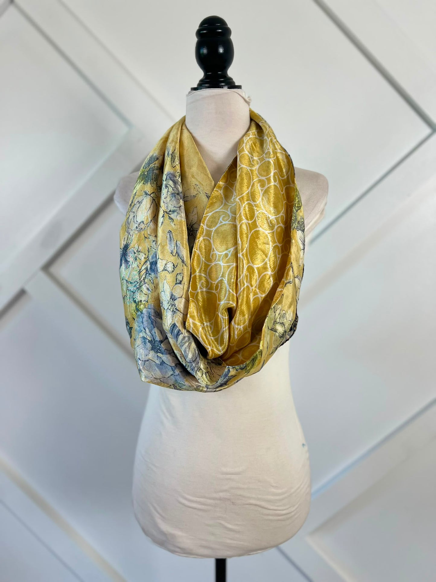 40 inch Reversible Infinity Scarf (short)-126