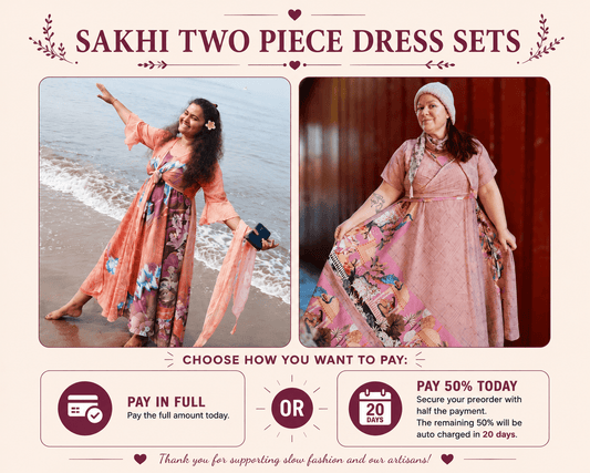 Sakhi Two Piece Dress Set - Rangeelaa- Fairtrade Sustainable Women's Clothing