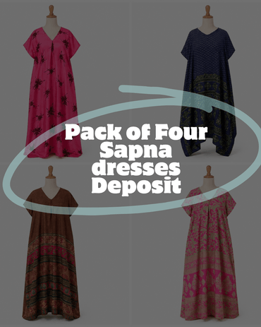 Sapna Dresses Pack of Four - Preorder Deposit - Rangeelaa - Fairtrade Sustainable Women's Clothing