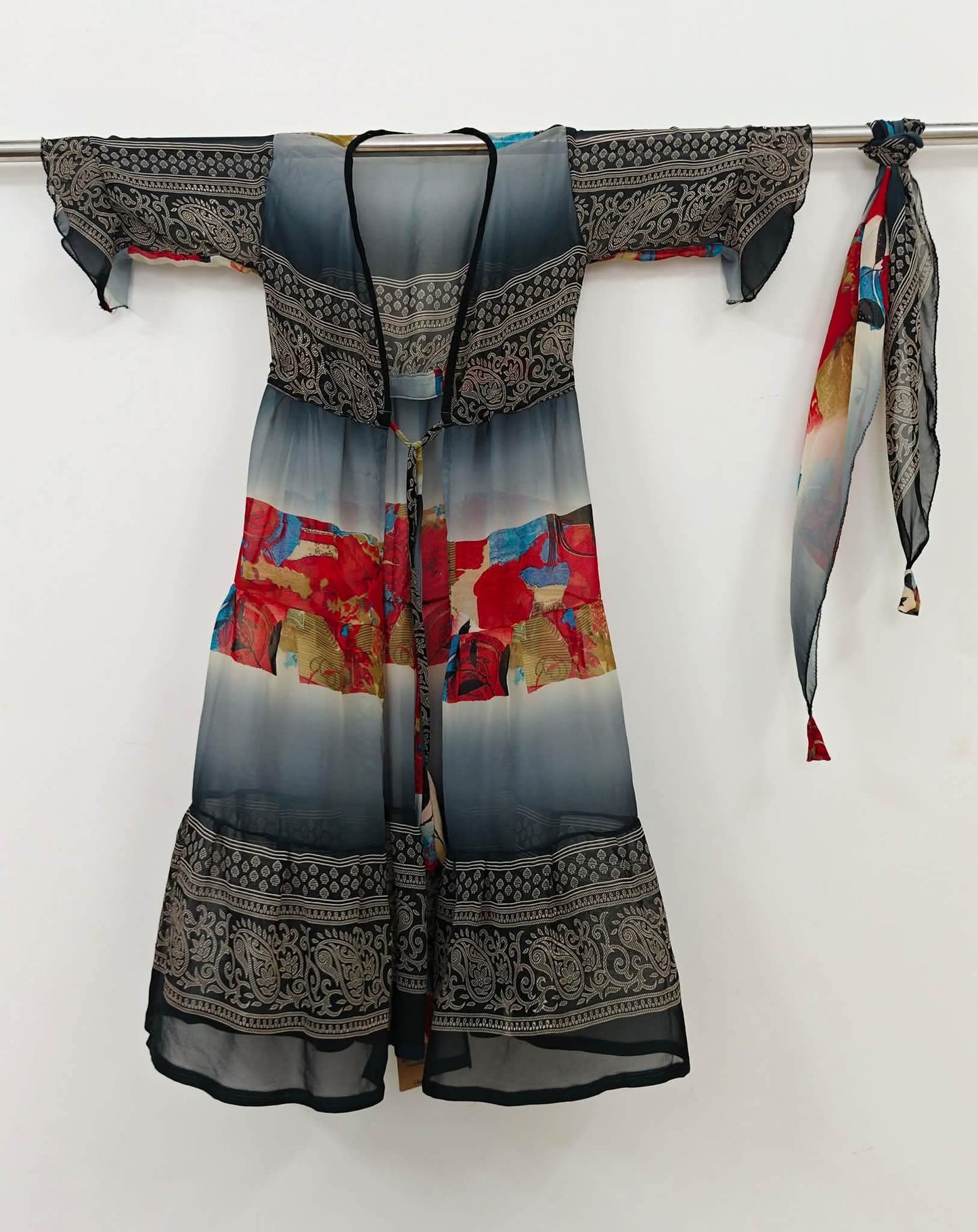 Sarah.B-Slim Petite Alia shrug with scarf - Rangeelaa- Fairtrade Sustainable Women's Clothingdresses