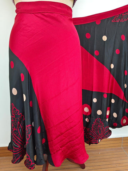 Sara.S-Premium Regular Calf skirt-IS004 - Rangeelaa- Fairtrade Sustainable Women's Clothingskirts