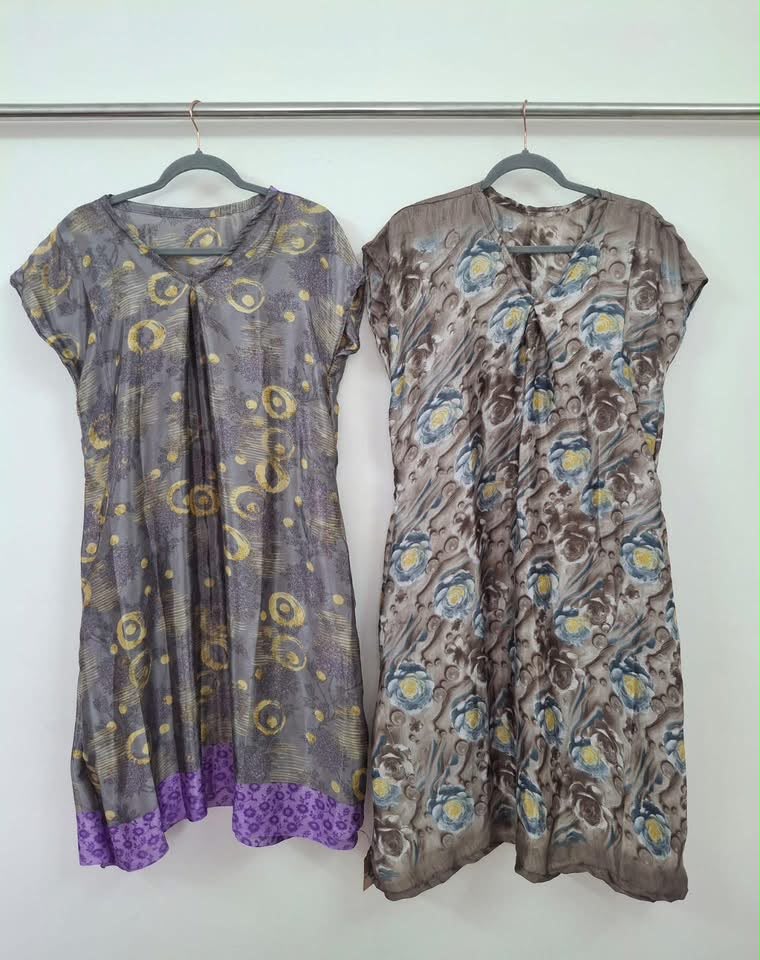 Saschie.P-Pack of Two Slim Petite Sapna Dresses-FSP-012 - Rangeelaa- Fairtrade Sustainable Women's Clothingdresses