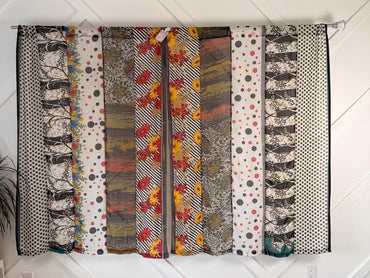 Set of Two curtain panels 40 inch(w) 63 inch(L) - P002 - Rangeelaa - Fairtrade Sustainable Women's Clothing