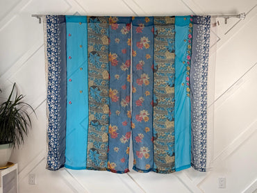 Set of Two curtain panels 40 inch(w) 63 inch(L) - P003 - Rangeelaa - Fairtrade Sustainable Women's Clothing