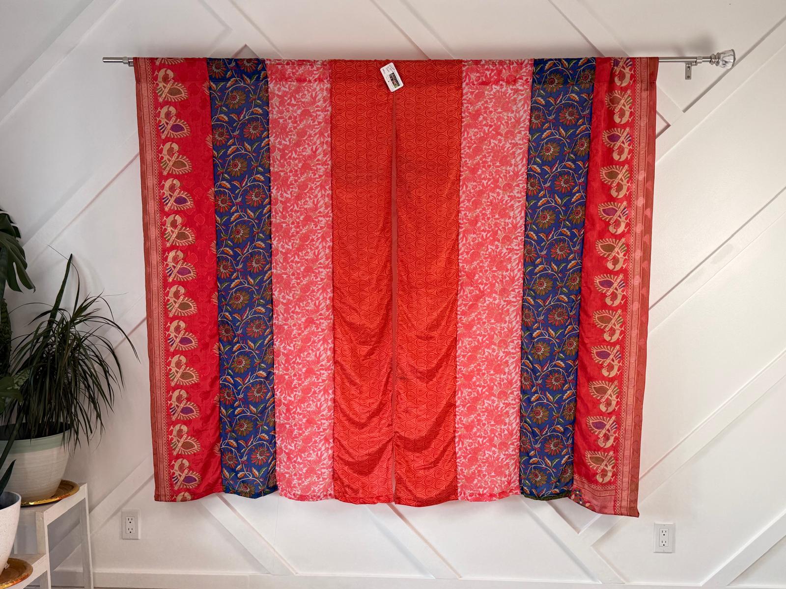 Set of Two curtain panels 40 inch(w) 63 inch(L) - P005 - Rangeelaa - Fairtrade Sustainable Women's Clothing