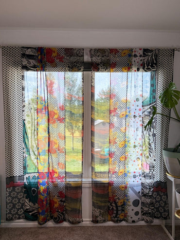 Set of Two curtain panels 40 inch(w)84 inch(L) - S002 - Rangeelaa - Fairtrade Sustainable Women's Clothing