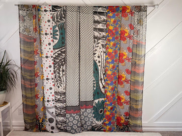 Set of Two curtain panels 40 inch(w)84 inch(L) - S002 - Rangeelaa - Fairtrade Sustainable Women's Clothing