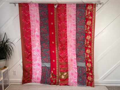 Set of Two curtain panels 40 inch(w)84 inch(L) - S006 - Rangeelaa - Fairtrade Sustainable Women's Clothing