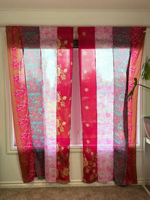 Set of Two curtain panels 40 inch(w)84 inch(L) -S007