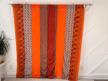 Set of Two curtain panels 40 inch(w)84 inch(L) - S013 - Rangeelaa - Fairtrade Sustainable Women's Clothing