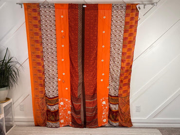 Set of Two curtain panels 40 inch(w)84 inch(L) - S015 - Rangeelaa - Fairtrade Sustainable Women's Clothing