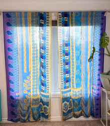 Set of Two curtain panels 40 inch(w)84 inch(L) -S018