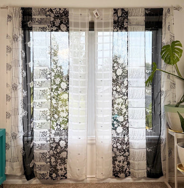 Set of Two curtain panels 50 inch(w)84 inch(L) - B004 - Rangeelaa - Fairtrade Sustainable Women's Clothing