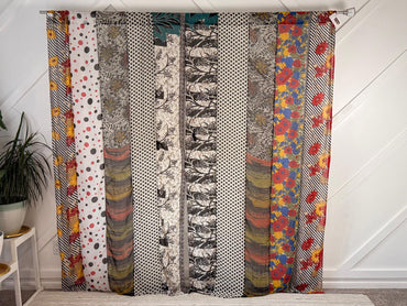 Set of Two curtain panels 50 inch(w)84 inch(L) - B005 - Rangeelaa - Fairtrade Sustainable Women's Clothing