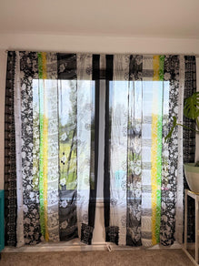 Set of Two curtain panels 50 inch(w)84 inch(L) -B007