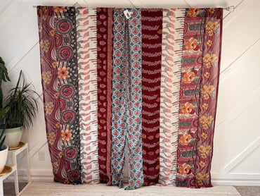 Set of Two curtain panels 50 inch(w)84 inch(L) - B009 - Rangeelaa - Fairtrade Sustainable Women's Clothing