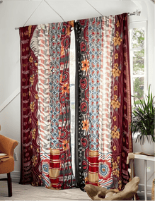 Set of Two curtain panels 50 inch(w)84 inch(L) -B010