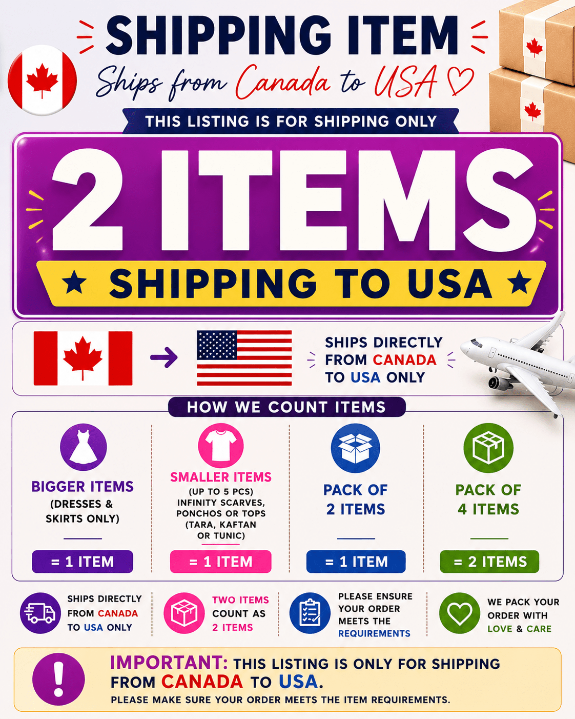 Shipping charges for 2 items - USA - Rangeelaa - Fairtrade Sustainable Women's Clothing