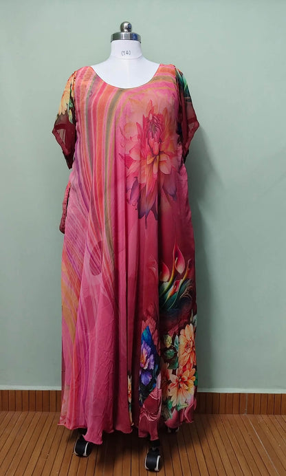 Size 6—Digital print Lined Mahika Dress-KD004 - Rangeelaa- Fairtrade Sustainable Women's Clothingdresses