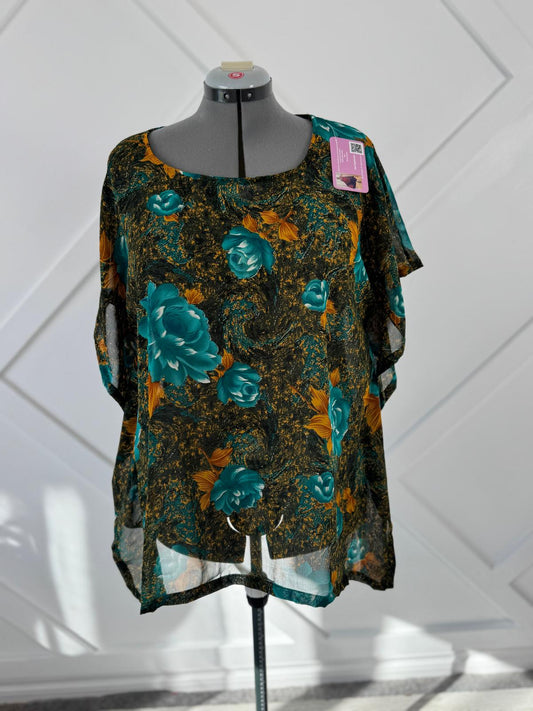 Susan sakaye - Plus Kaftan Top - Rangeelaa - Fairtrade Sustainable Women's Clothing