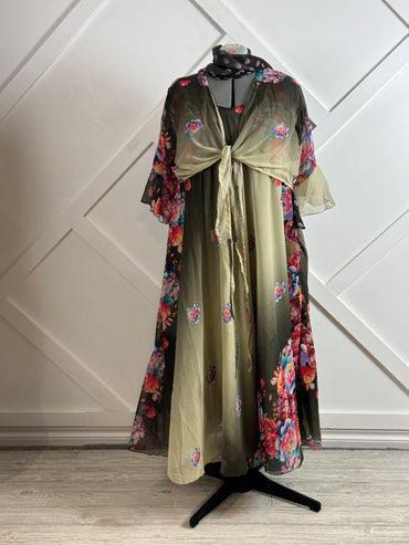 Valerie.B - Digital print Final Payment for Non - Plus Sakhi Dress Set - Lined - Rangeelaa - Fairtrade Sustainable Women's Clothing