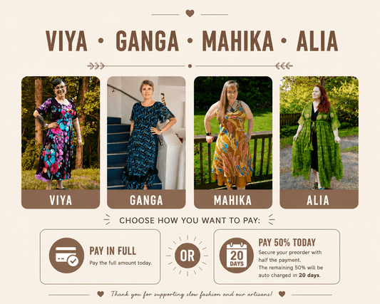 Viya/Ganga/Mahika/Alia - Rangeelaa- Fairtrade Sustainable Women's Clothing