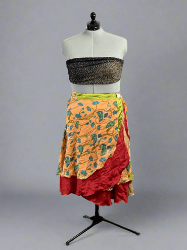 XL Harmony Two Layered Skirt - 003 - Rangeelaa - Fairtrade Sustainable Women's Clothing