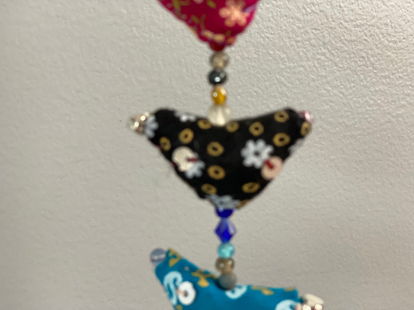 Fabric remnant Bird string garland - Rangeelaa- Fairtrade Sustainable Women's Clothing