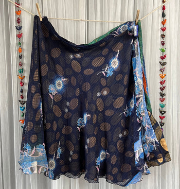 Festive Regular Calf-FP004 - Rangeelaa- Fairtrade Sustainable Women's Clothingsaree wrap skirts