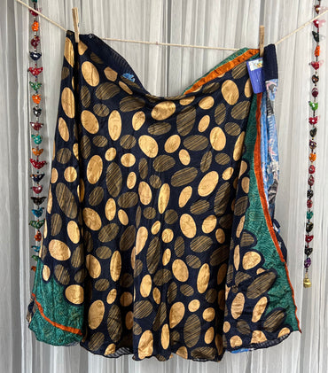 Festive Regular Calf-FP004 - Rangeelaa- Fairtrade Sustainable Women's Clothingsaree wrap skirts