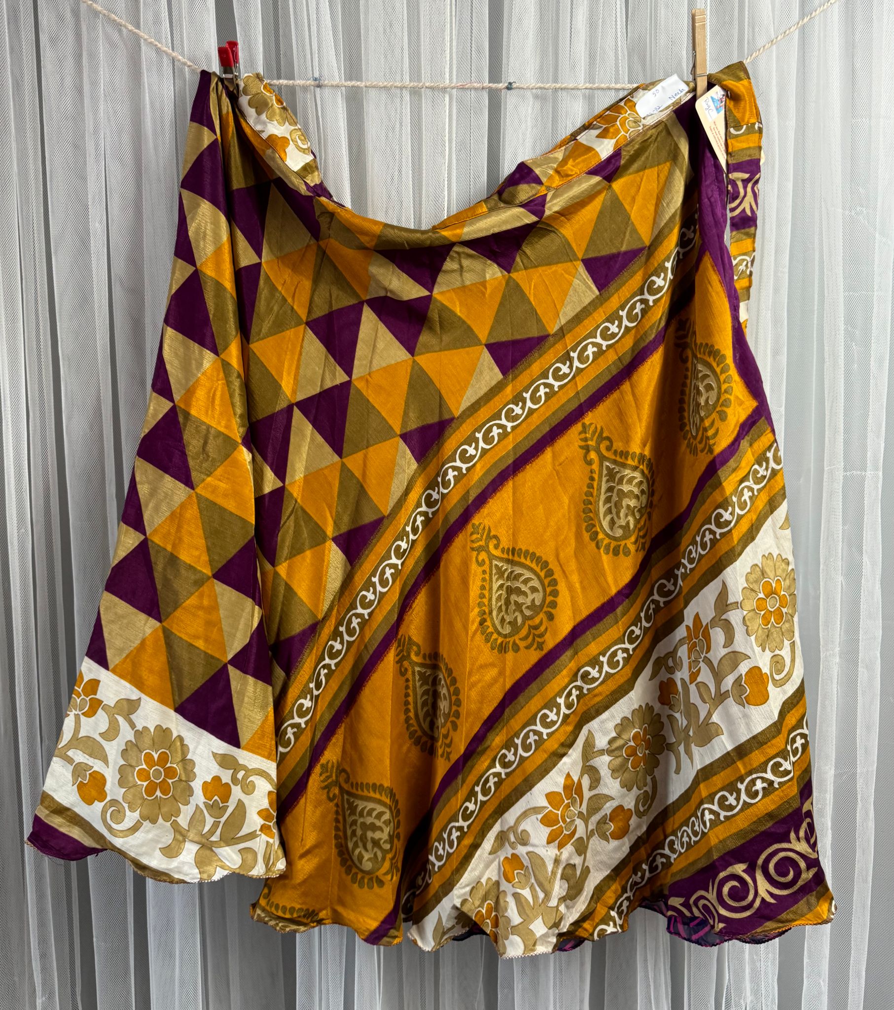 Festive Regular Calf-FS002 - Rangeelaa- Fairtrade Sustainable Women's Clothingsaree wrap skirts