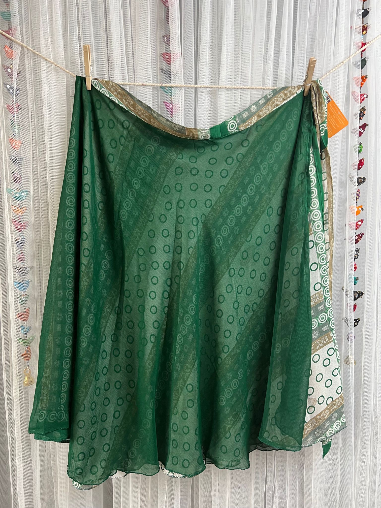 Festive Regular Calf-FT018 - Rangeelaa- Fairtrade Sustainable Women's Clothingsaree wrap skirts