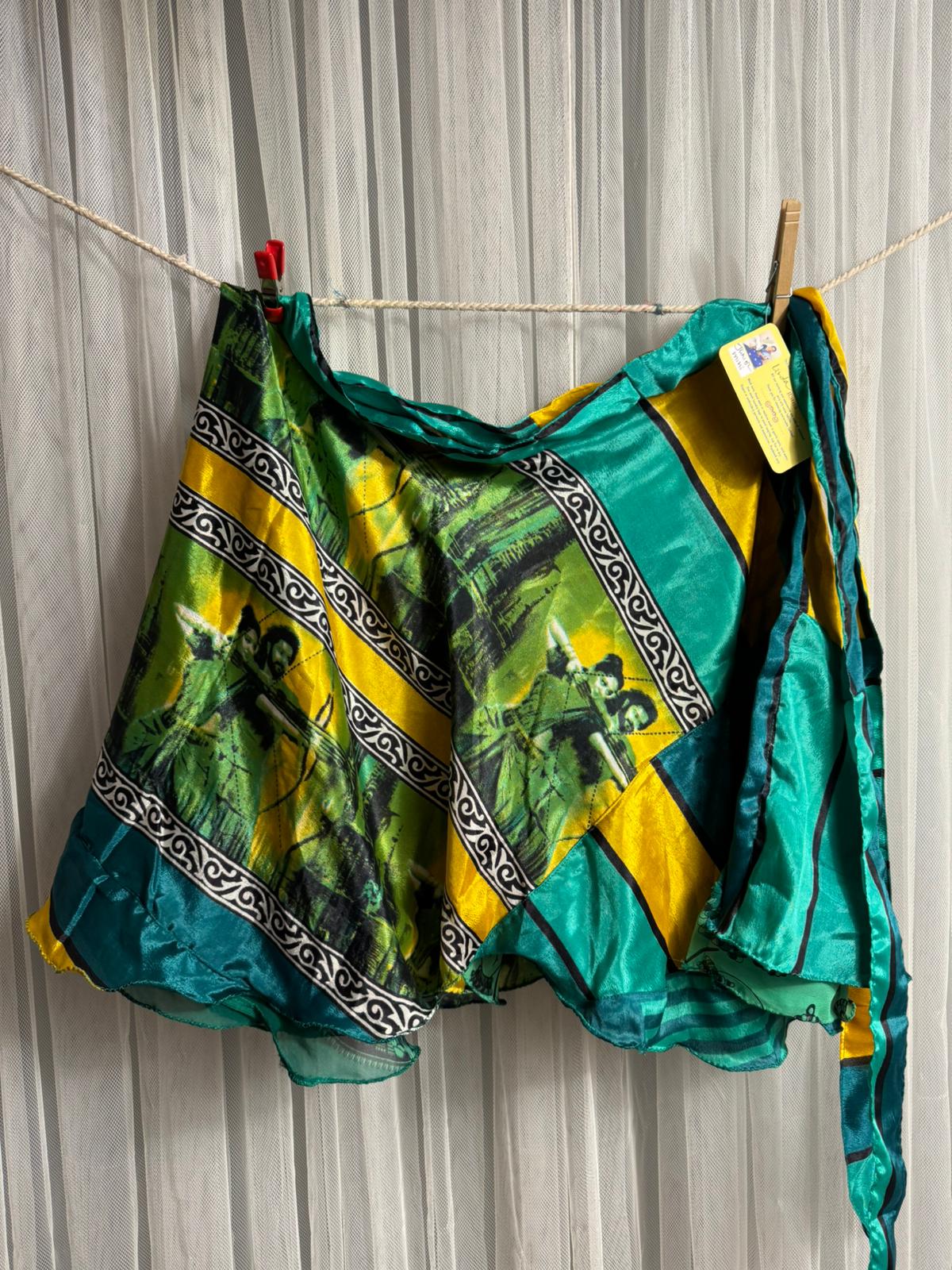 Festive Regular Mini -FS002 - Rangeelaa- Fairtrade Sustainable Women's Clothingsaree wrap skirts