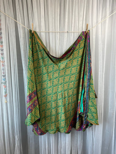 Festive XL Calf FA015 - Rangeelaa- Fairtrade Sustainable Women's Clothingsaree wrap skirts